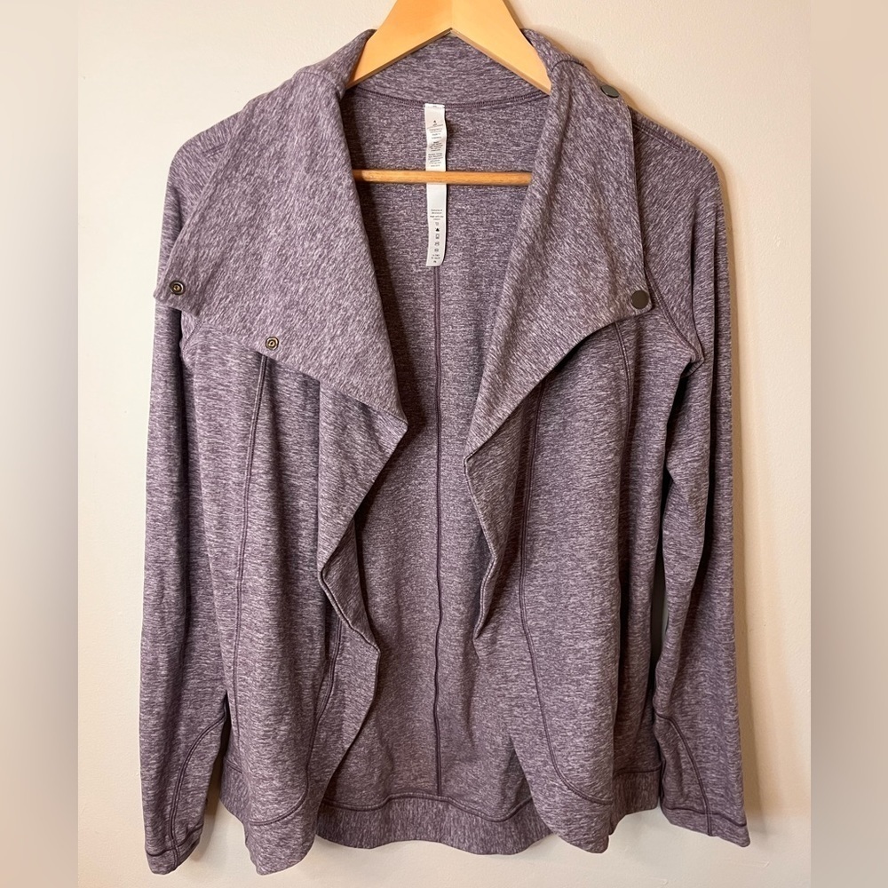 Lululemon Rulu Rally Wrap Heathered Graphite Purple 4 - Picture 8 of 13